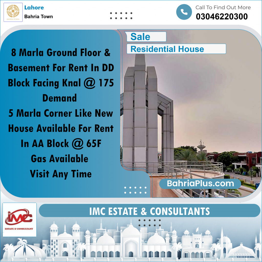 Residential House for Sale in Bahria Town, Lahore - (BP-275141)