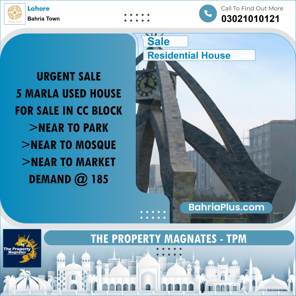 Residential House for Sale in Bahria Town, Lahore - (BP-275244)