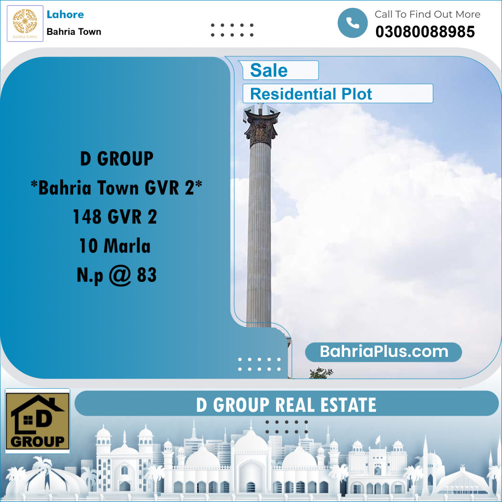 Residential Plot for Sale in Bahria Town, Lahore - (BP-275283)