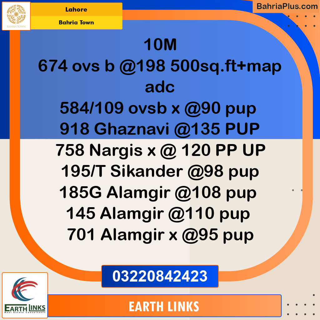 Residential Plot for Sale in Bahria Town, Lahore - (BP-275291)
