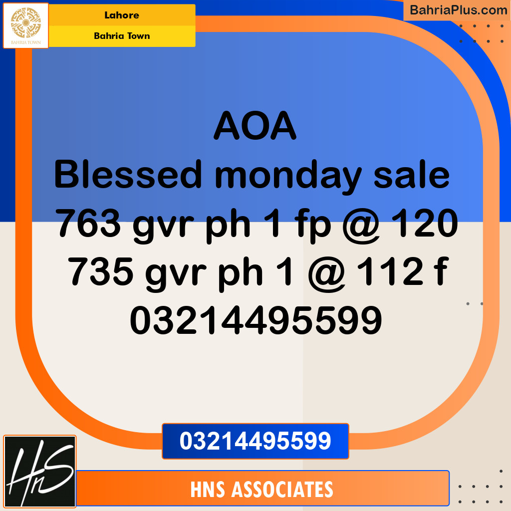 Residential Plot for Sale in Bahria Town, Lahore - (BP-275315)