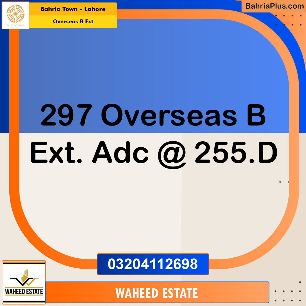 1 Kanal Residential Plot for Sale in Overseas B Ext -  Bahria Town, Lahore - (BP-275334)