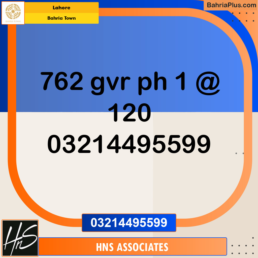 Residential Plot for Sale in Bahria Town, Lahore - (BP-275566)