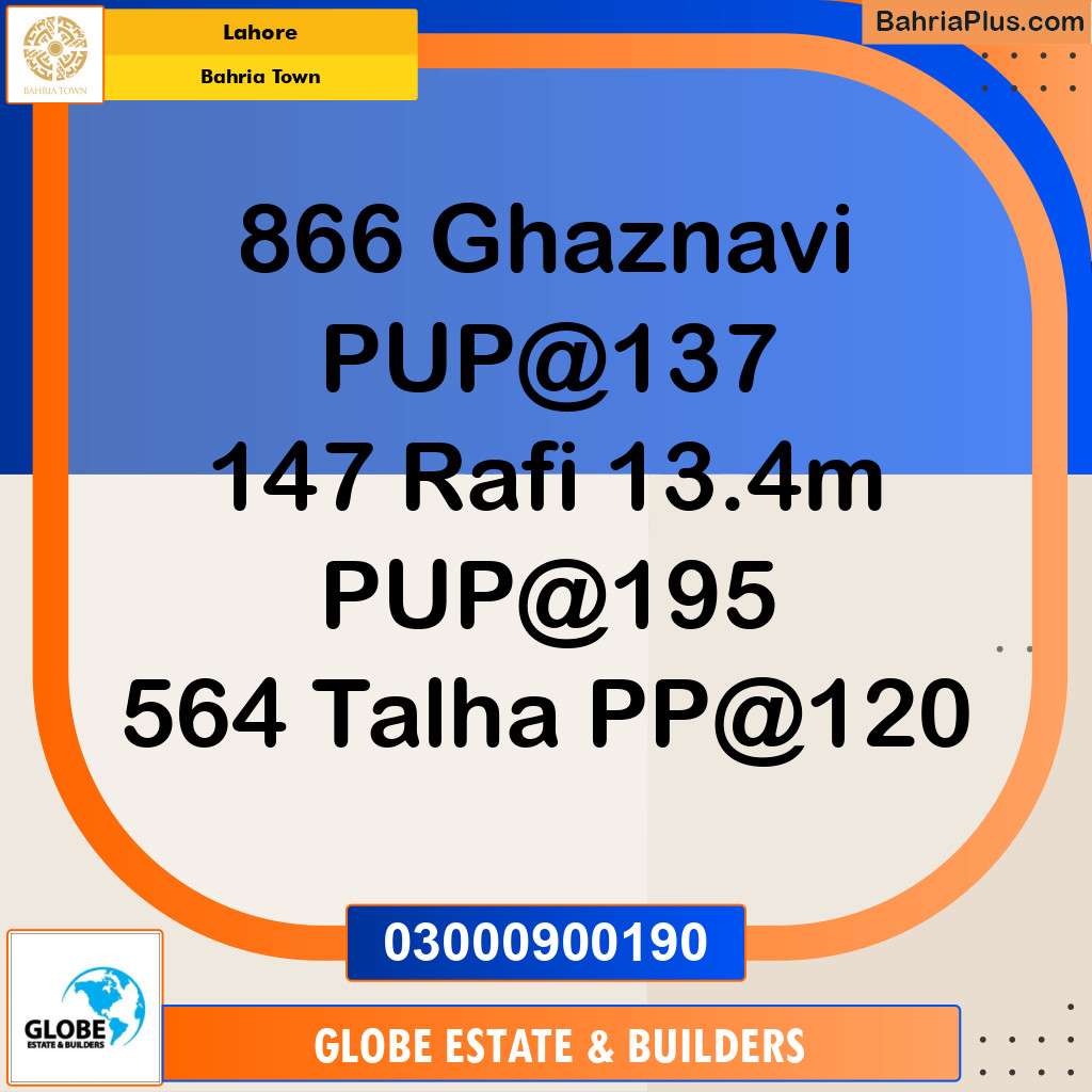 Residential Plot for Sale in Bahria Town, Lahore - (BP-275577)