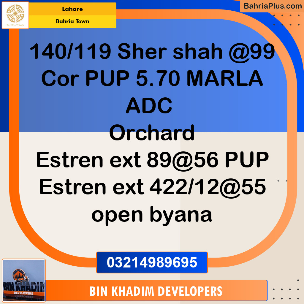 Residential Plot for Sale in Bahria Town, Lahore - (BP-275967)