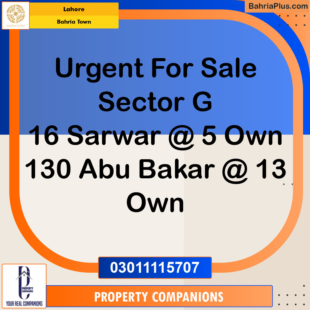 Residential Plot for Sale in Bahria Town, Lahore - (BP-276147)
