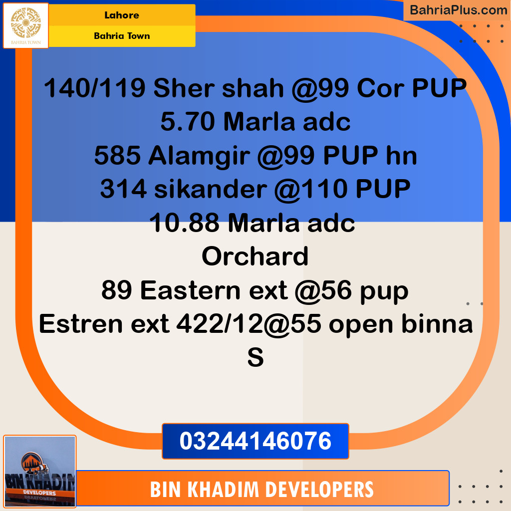 Residential Plot for Sale in Bahria Town, Lahore - (BP-276266)