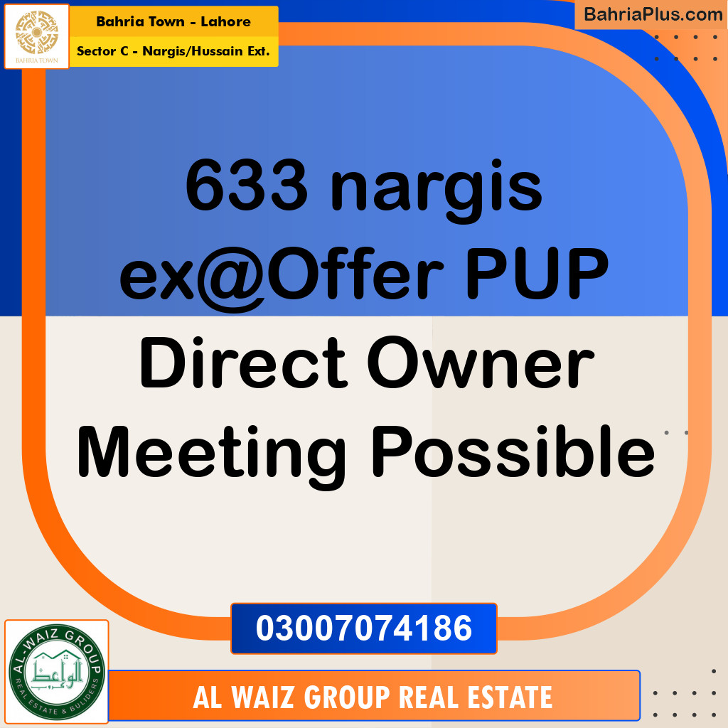 5 Marla Residential Plot for Sale in Sector C - Nargis/Hussain Ext. -  Bahria Town, Lahore - (BP-276300)