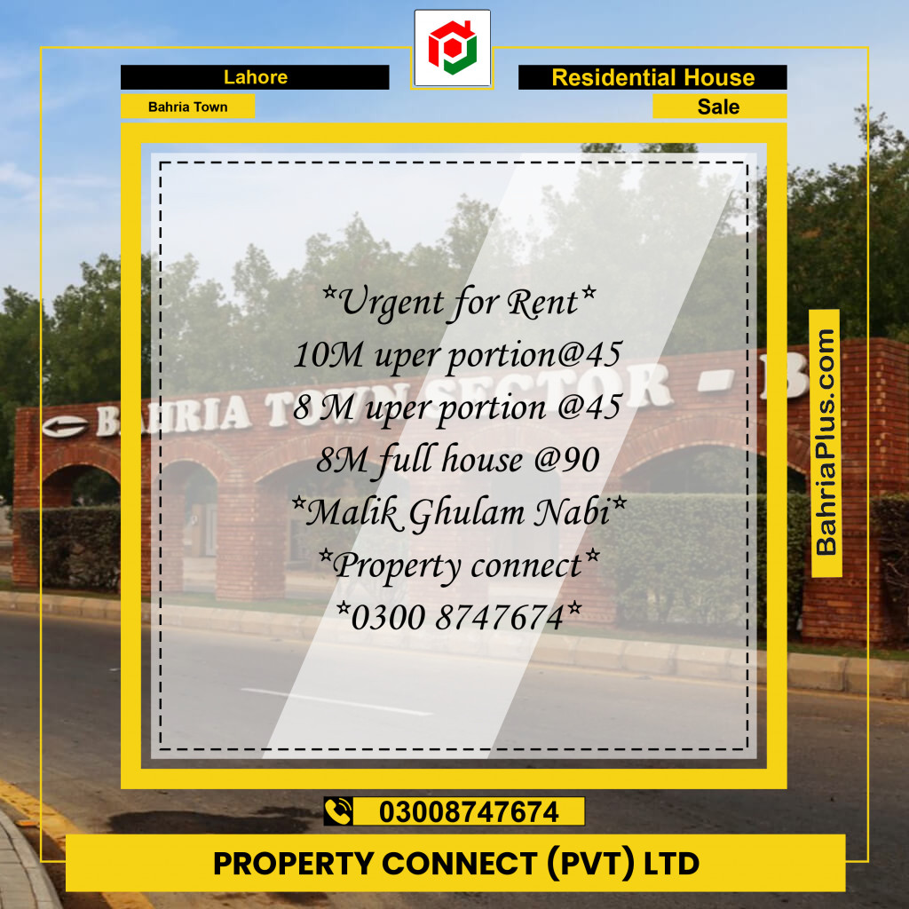 Residential House for Sale in Bahria Town, Lahore - (BP-276345)