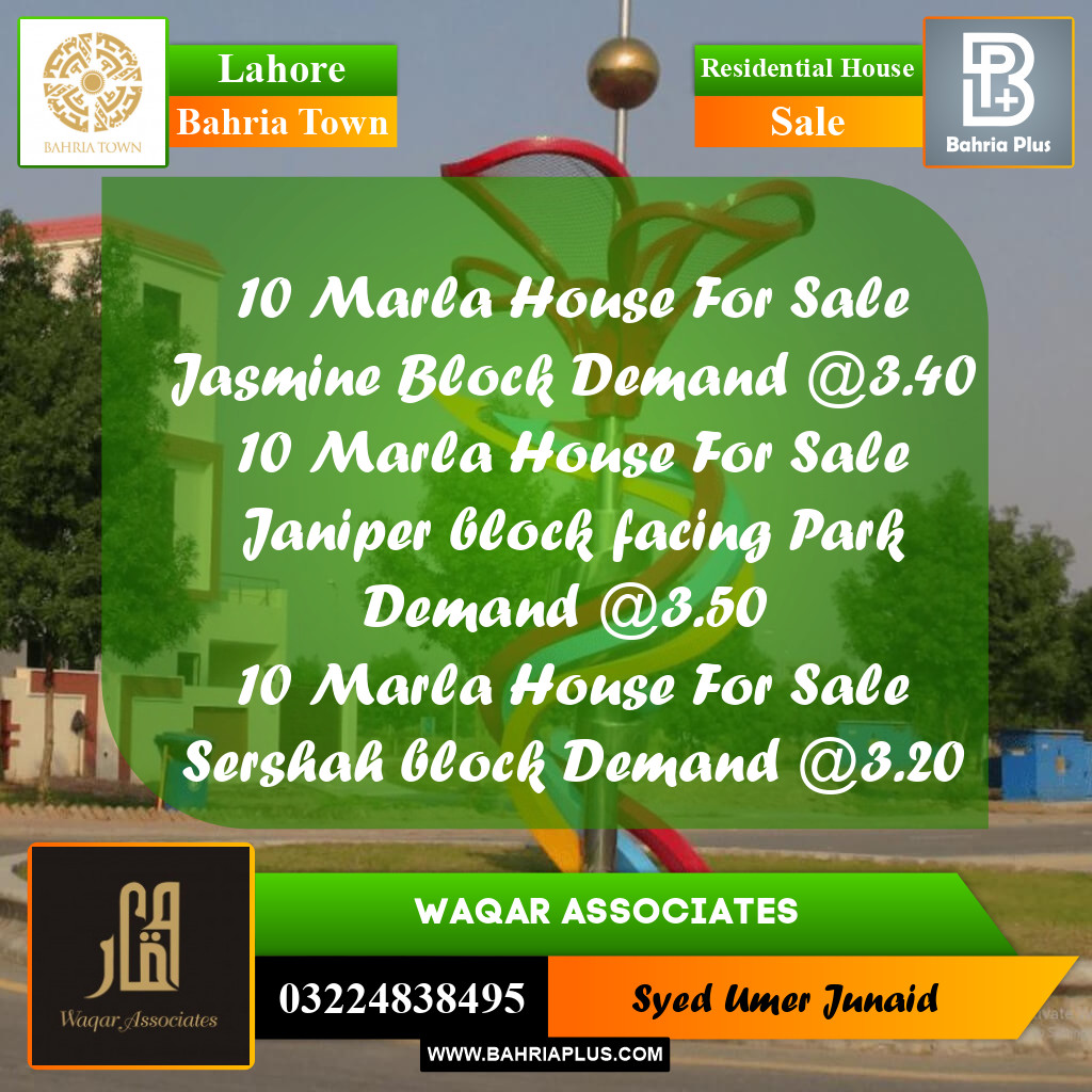 Residential House for Sale in Bahria Town, Lahore - (BP-276531)