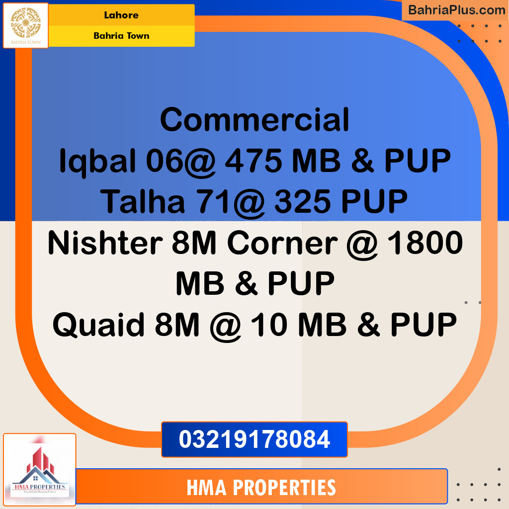 Residential Plot for Sale in Bahria Town, Lahore - (BP-276550)