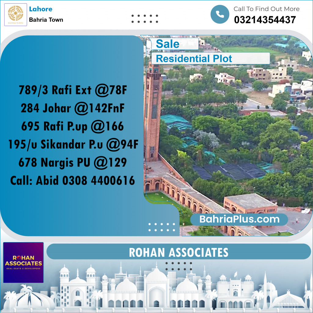5 Marla Residential Plot for Sale in Bahria Town, Lahore - (BP-276632)
