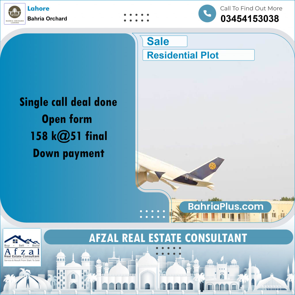 Residential Plot for Sale in Bahria Orchard, Lahore - (BP-276685)