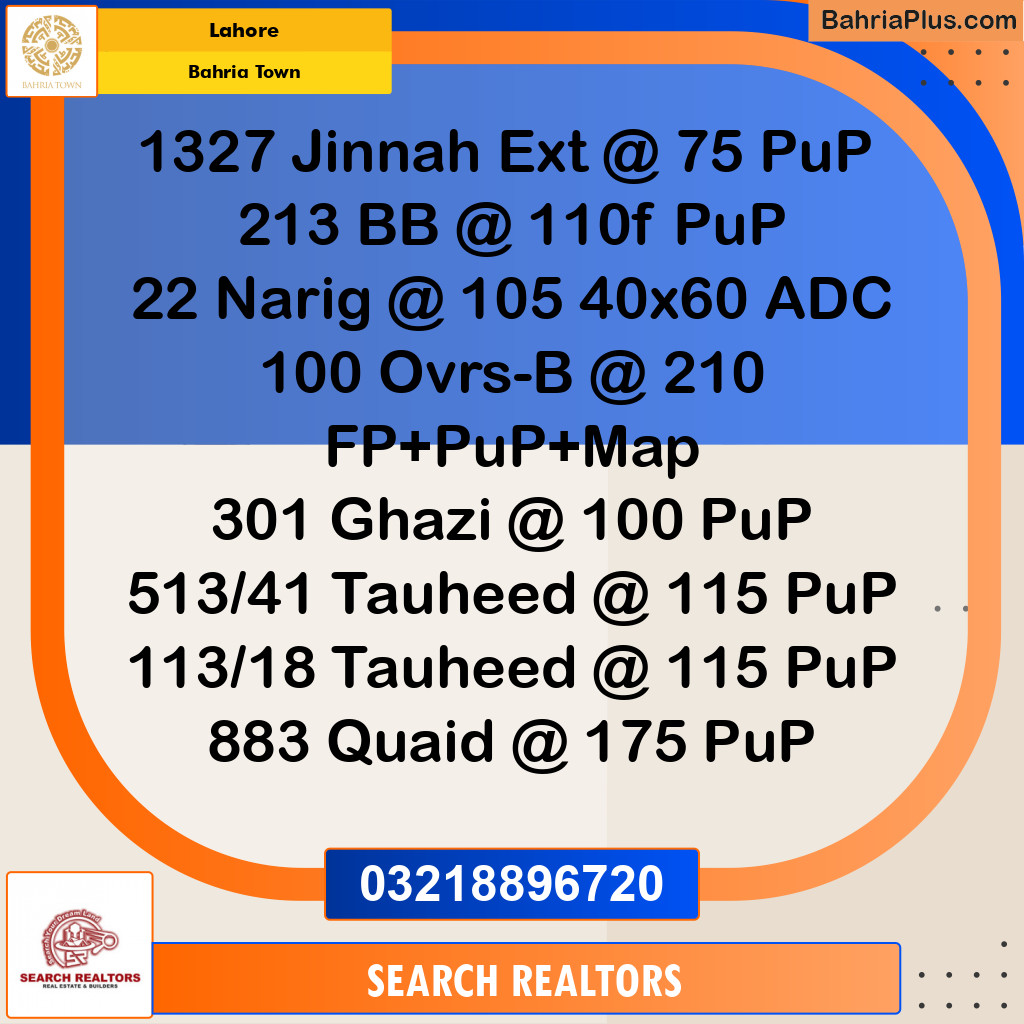 10 Marla Residential Plot for Sale in Bahria Town, Lahore - (BP-276753)