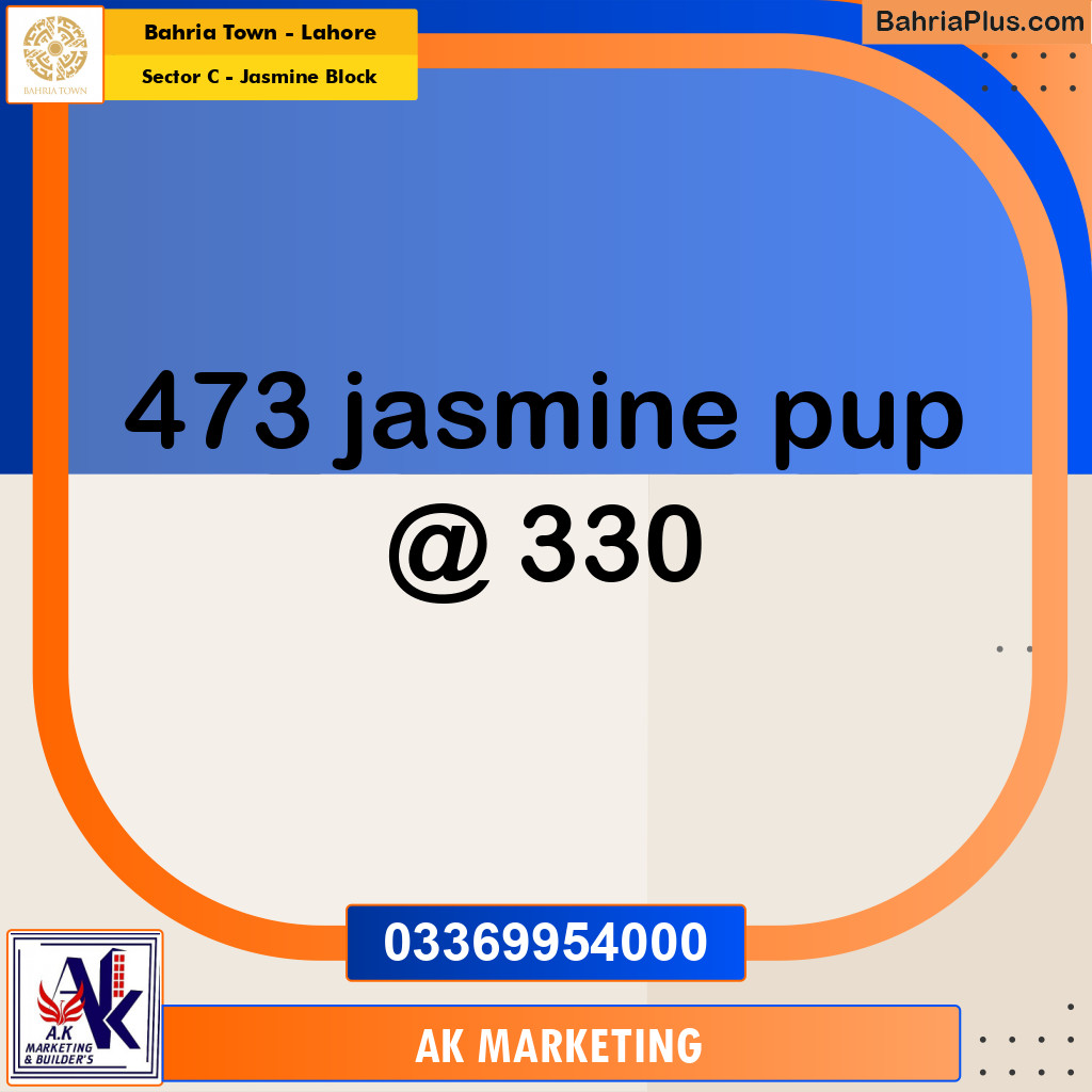 1 Kanal Residential Plot for Sale in Sector C - Jasmine Block -  Bahria Town, Lahore - (BP-276945)