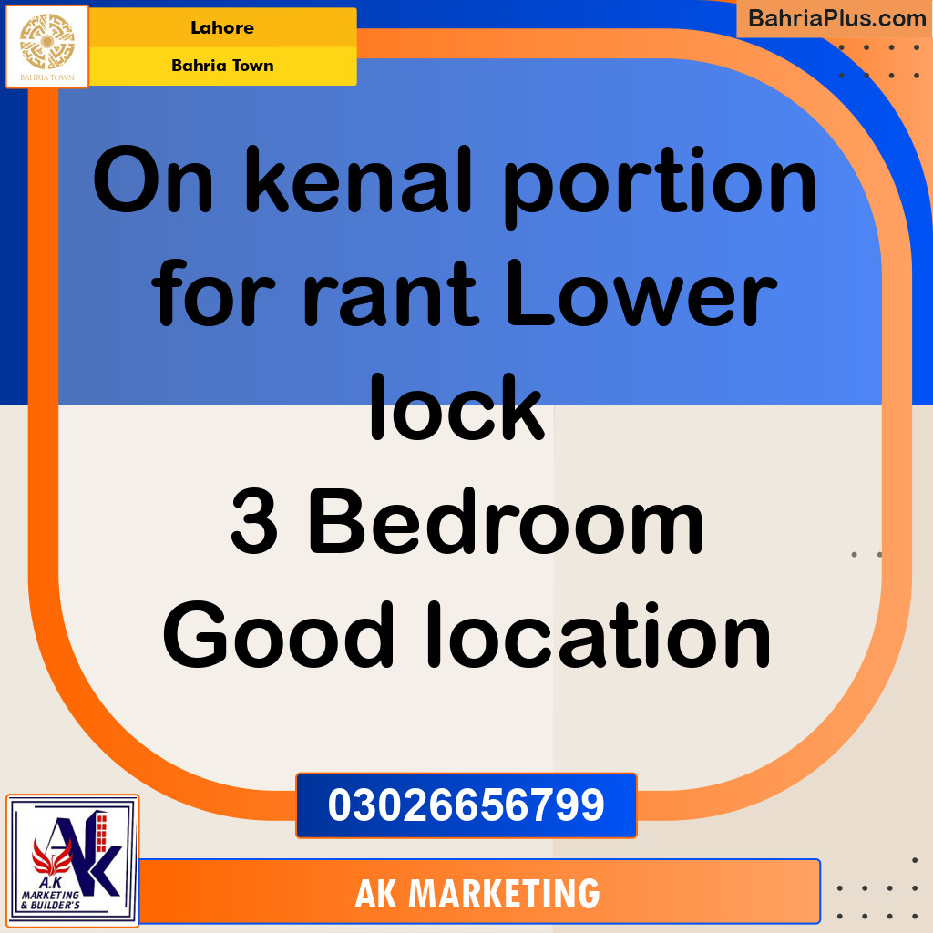 Residential House for Rent in Bahria Town, Lahore - (BP-276963)