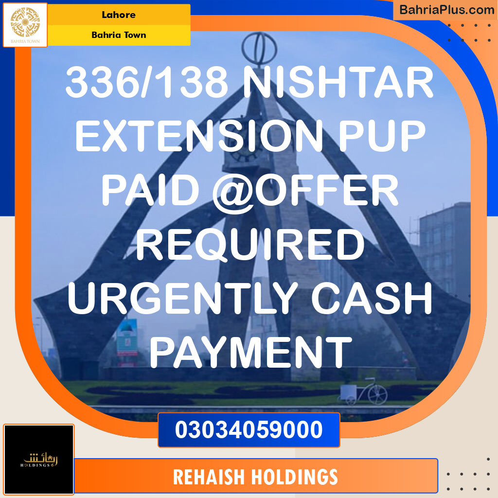 Residential Plot for Sale in Bahria Town, Lahore - (BP-276989)