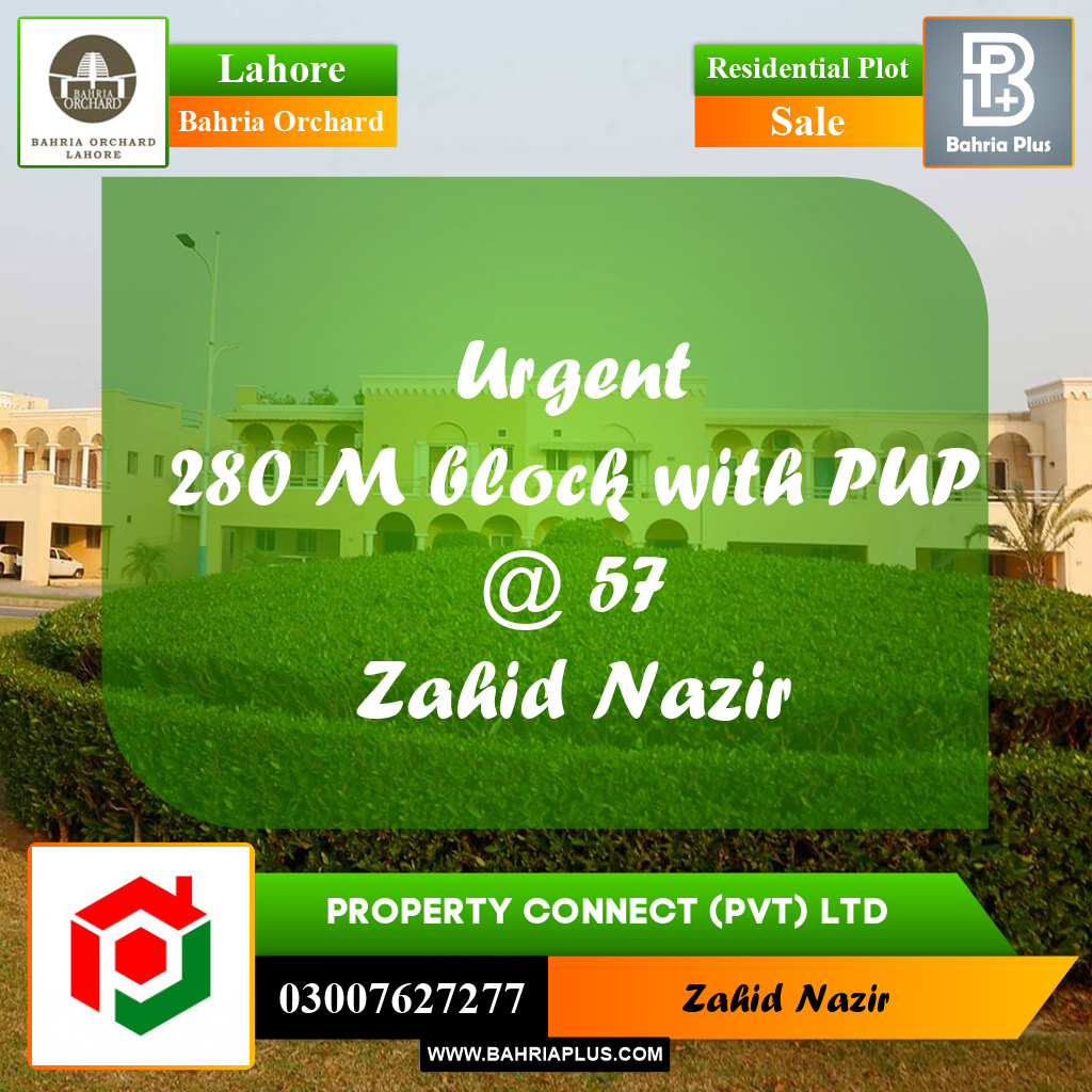 Residential Plot for Sale in Bahria Orchard, Lahore - (BP-277296)