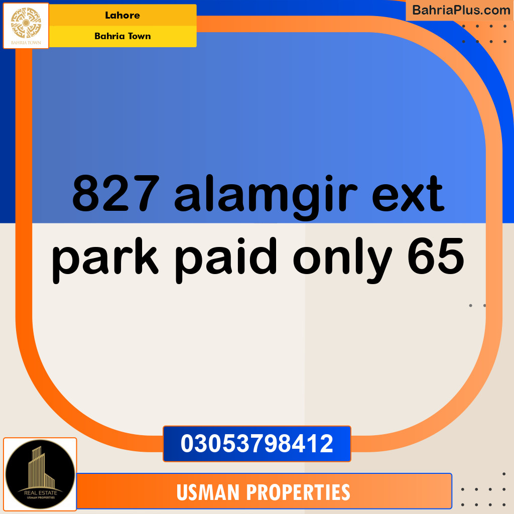 5 Marla Residential Plot for Sale in Bahria Town, Lahore - (BP-277326)