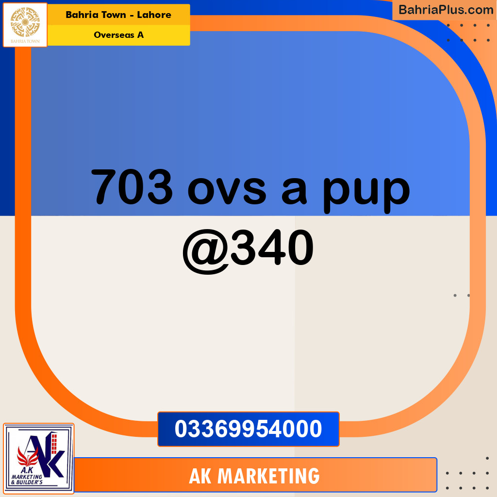 1 Kanal Residential Plot for Sale in Overseas A -  Bahria Town, Lahore - (BP-277336)