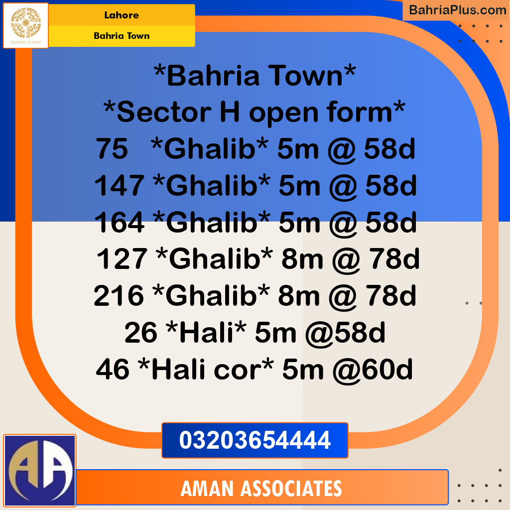 Residential Plot for Sale in Bahria Town, Lahore - (BP-277380)