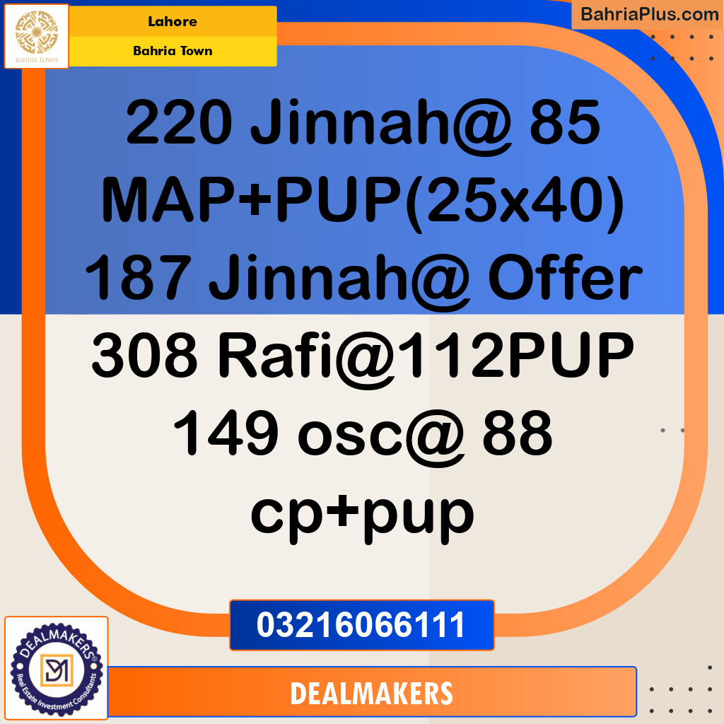 Residential Plot for Sale in Bahria Town, Lahore - (BP-277768)