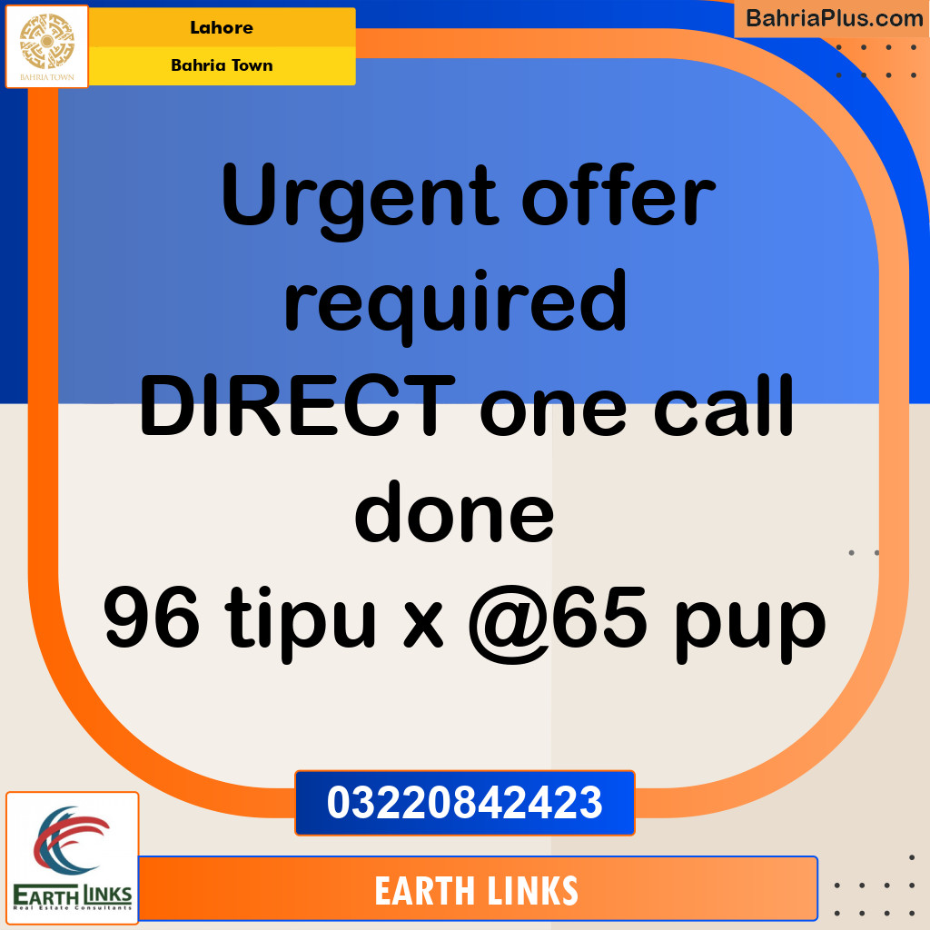 Residential Plot for Sale in Bahria Town, Lahore - (BP-277786)