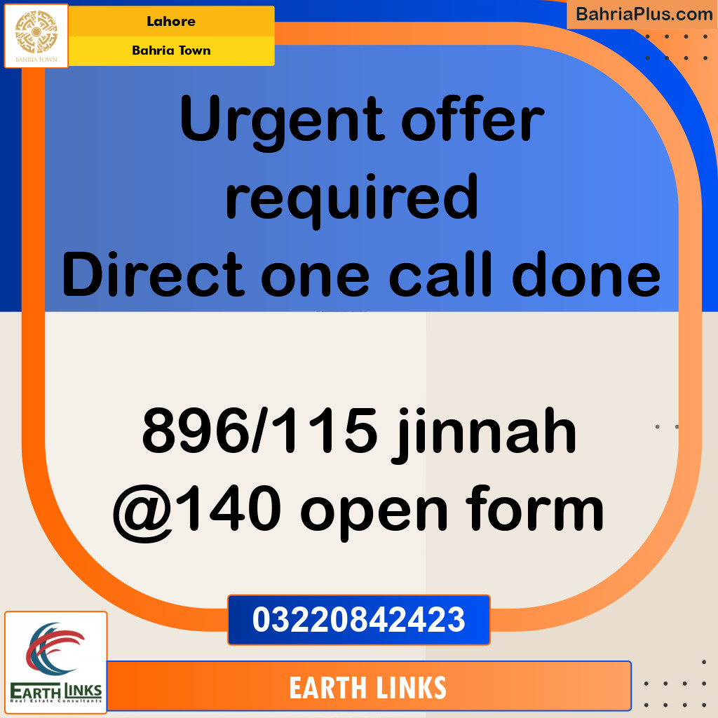 Residential Plot for Sale in Bahria Town, Lahore - (BP-277787)