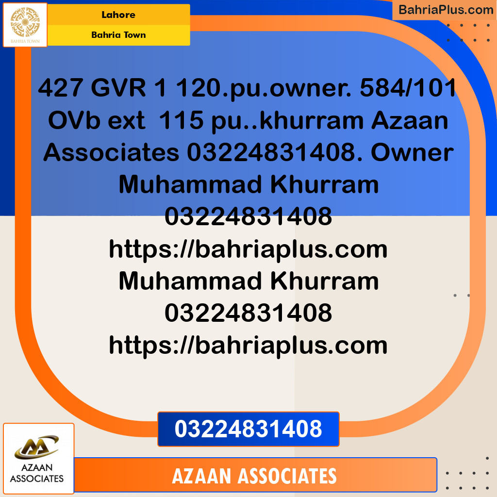 Residential Plot for Sale in Bahria Town, Lahore - (BP-277829)
