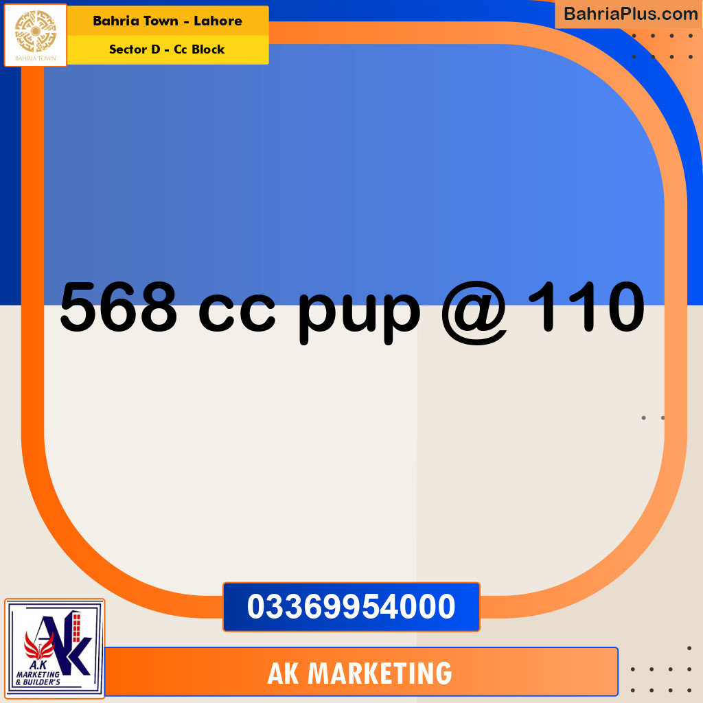 5 Marla Residential Plot for Sale in Sector D - CC Block -  Bahria Town, Lahore - (BP-278159)