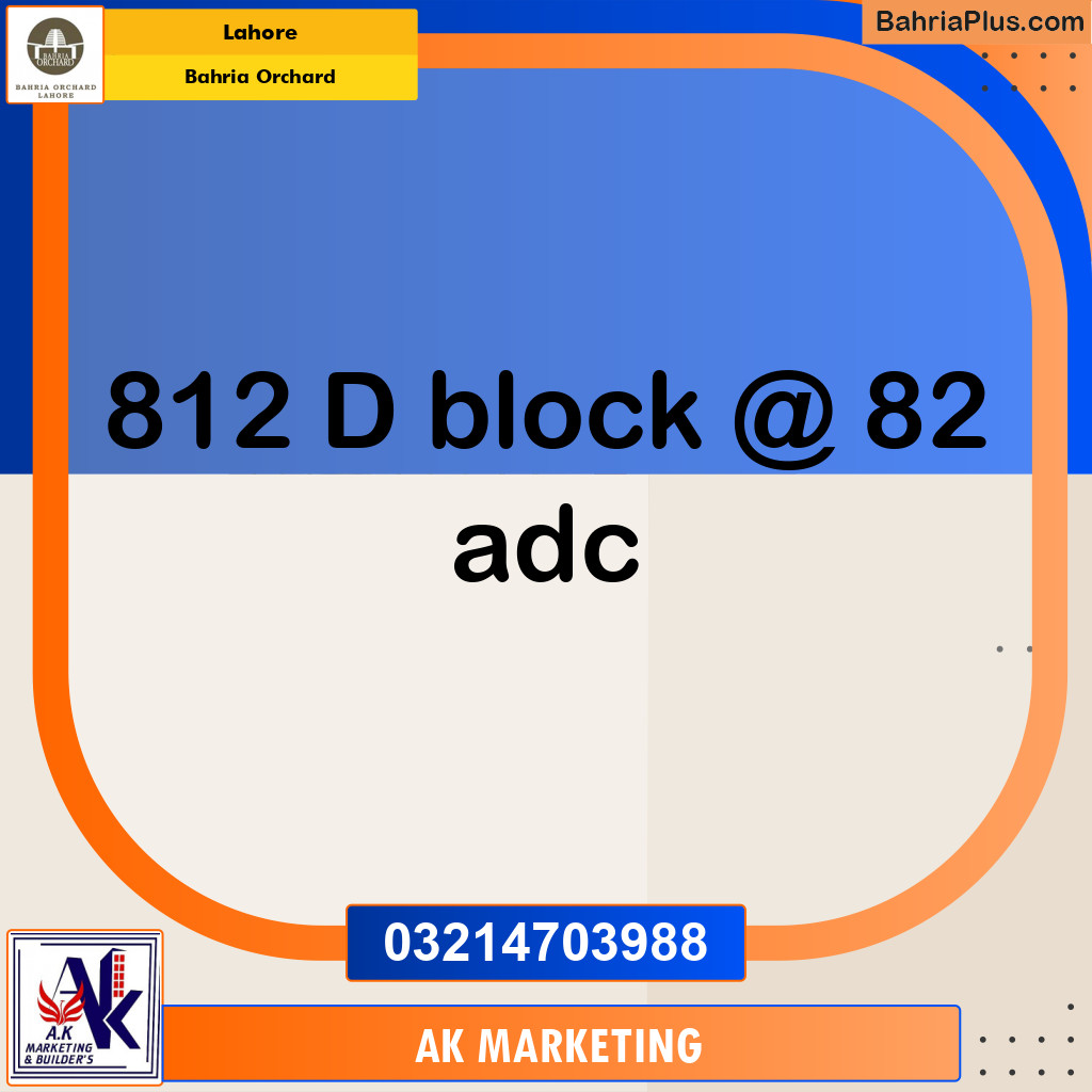 Residential Plot for Sale in Bahria Orchard, Lahore - (BP-278194)