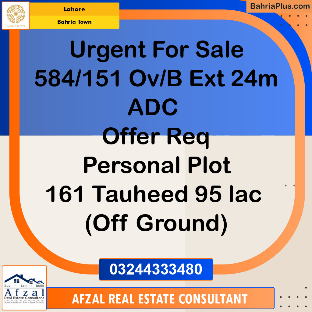 Residential Plot for Sale in Bahria Town, Lahore - (BP-278378)