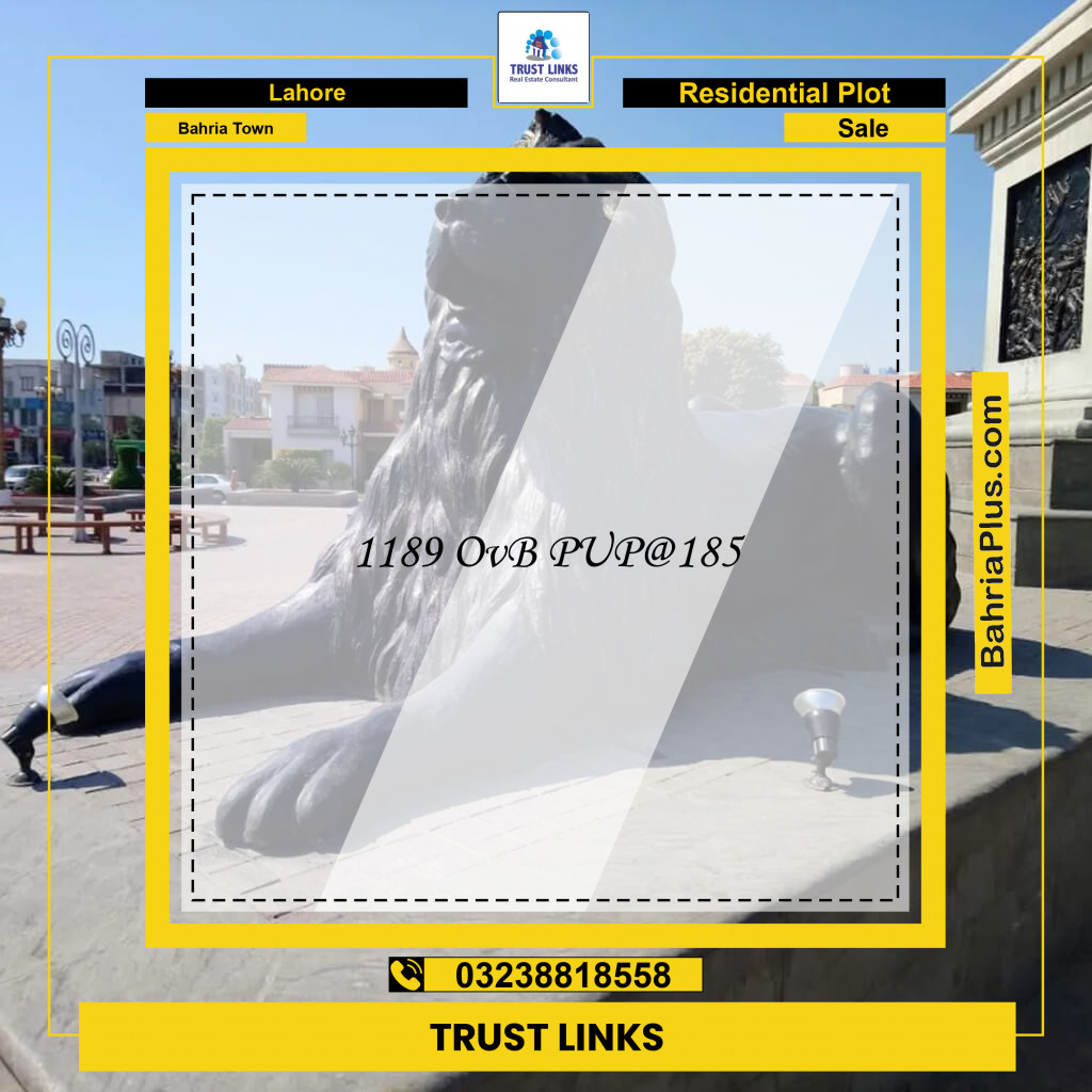 Residential Plot for Sale in Bahria Town, Lahore - (BP-278427)