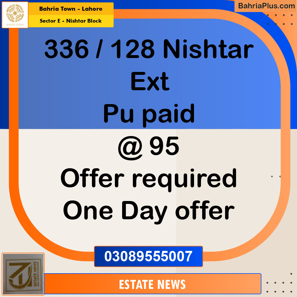 Residential Plot for Sale in Sector E - Nishtar Block -  Bahria Town, Lahore - (BP-278456)