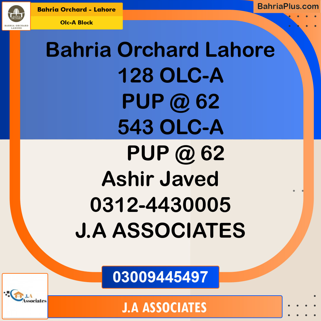 5 Marla Residential Plot for Sale in OLC-A Block -  Bahria Orchard, Lahore - (BP-278551)