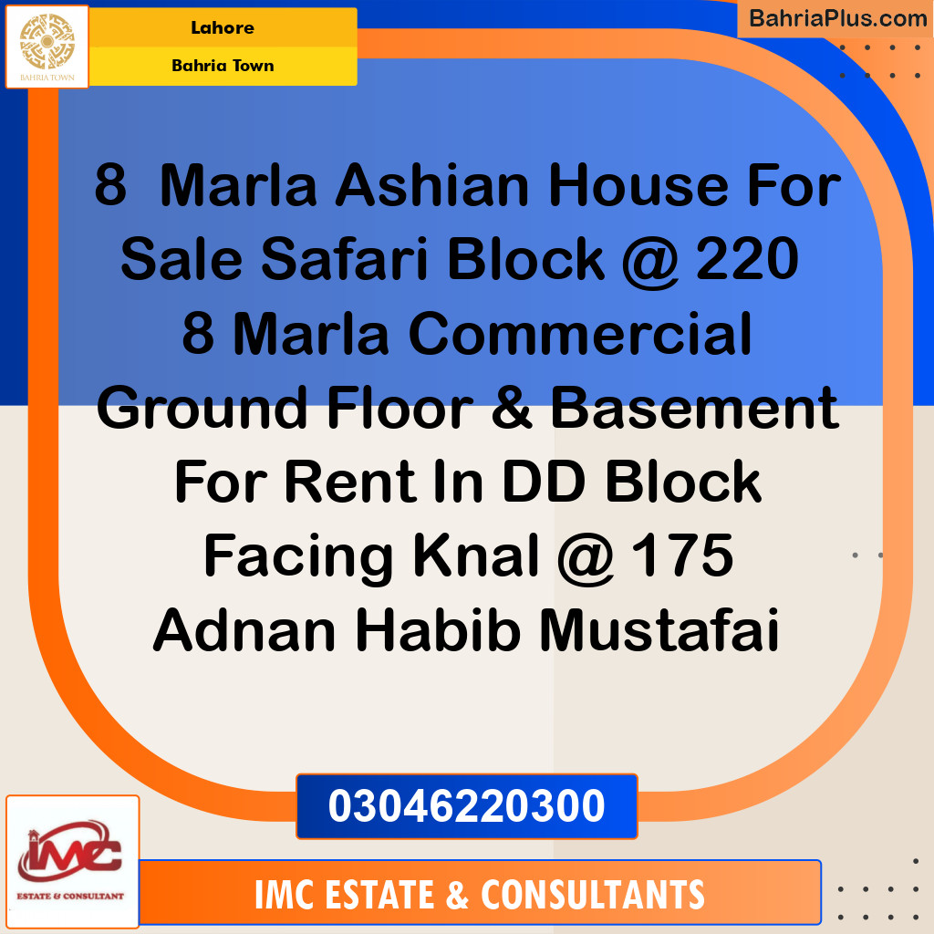 Residential Plot for Sale in Bahria Town, Lahore - (BP-278619)