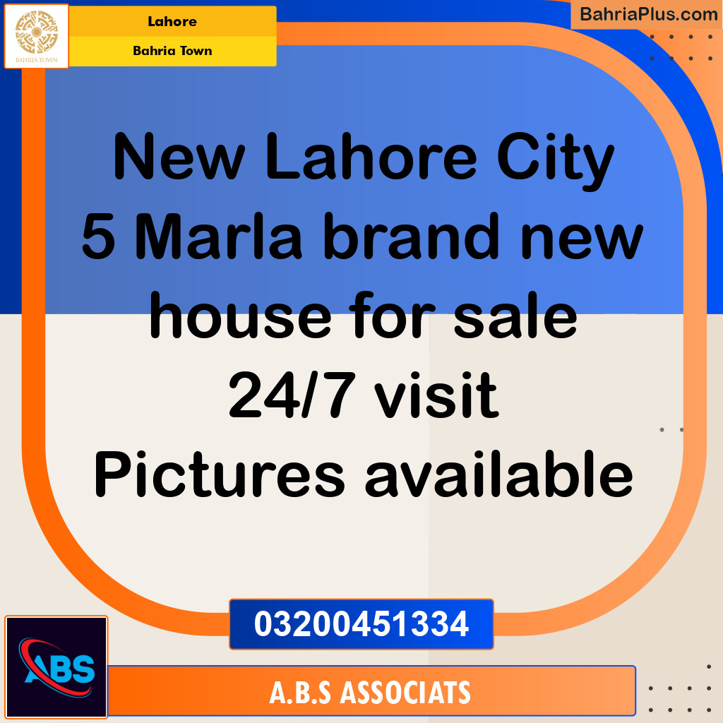 5 Marla Residential House for Sale in Bahria Town, Lahore - (BP-278627)