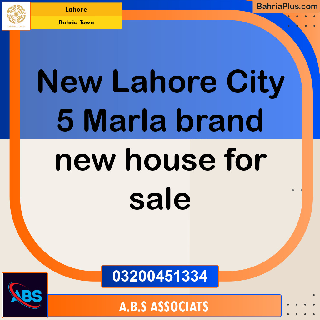 5 Marla Residential House for Sale in Bahria Town, Lahore - (BP-278657)