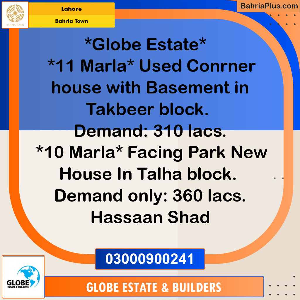 Residential House for Sale in Bahria Town, Lahore - (BP-278838)