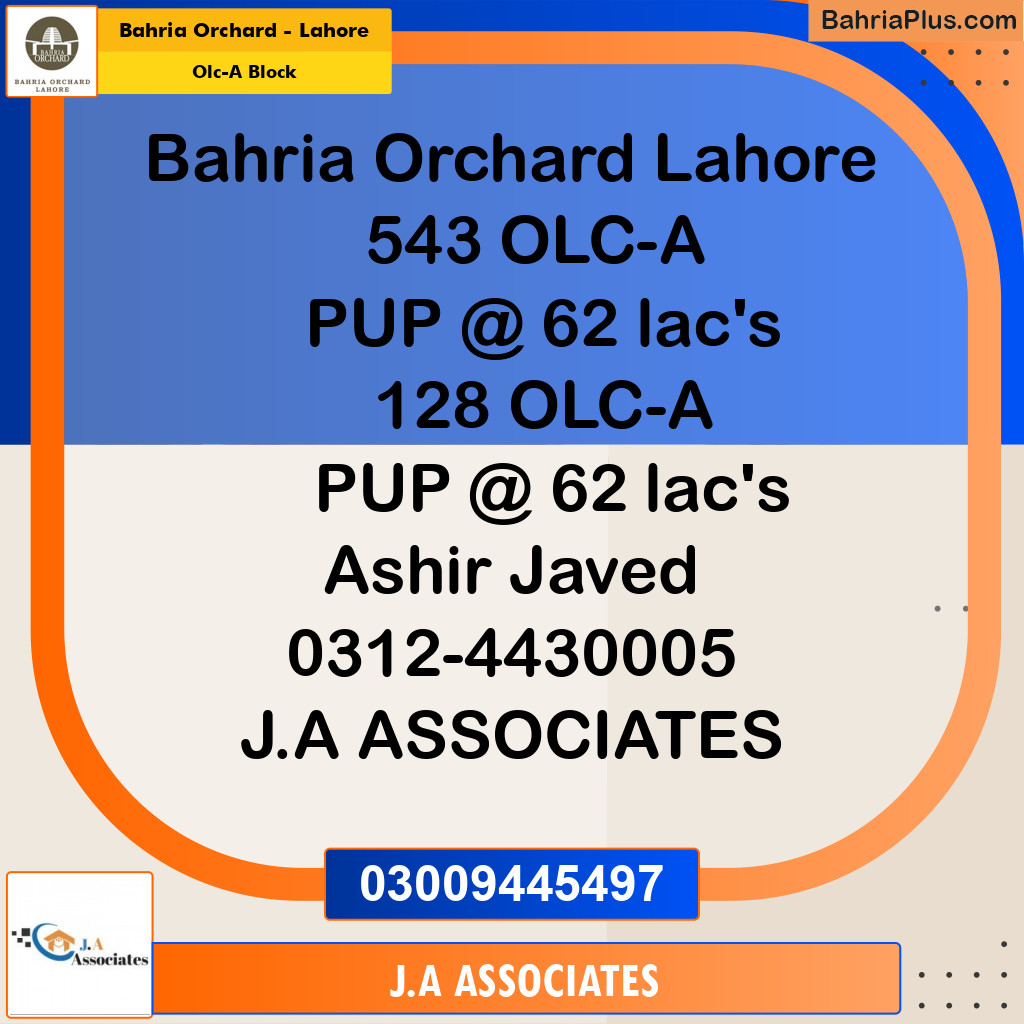 5 Marla Residential House for Sale in OLC-A Block -  Bahria Orchard, Lahore - (BP-279210)