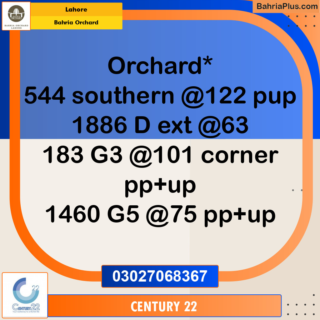 Residential Plot for Sale in Bahria Orchard, Lahore - (BP-279475)