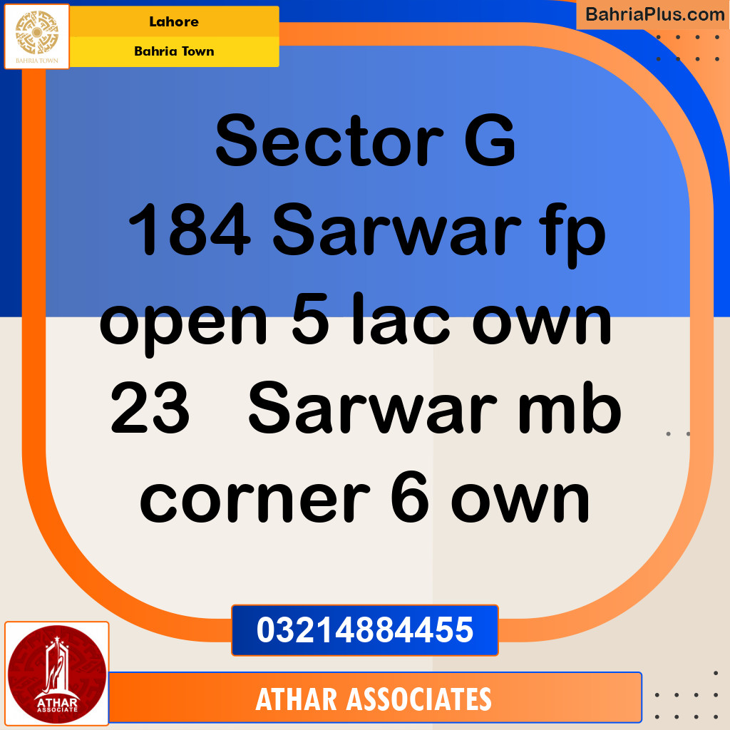 Residential Plot for Sale in Bahria Town, Lahore - (BP-279478)