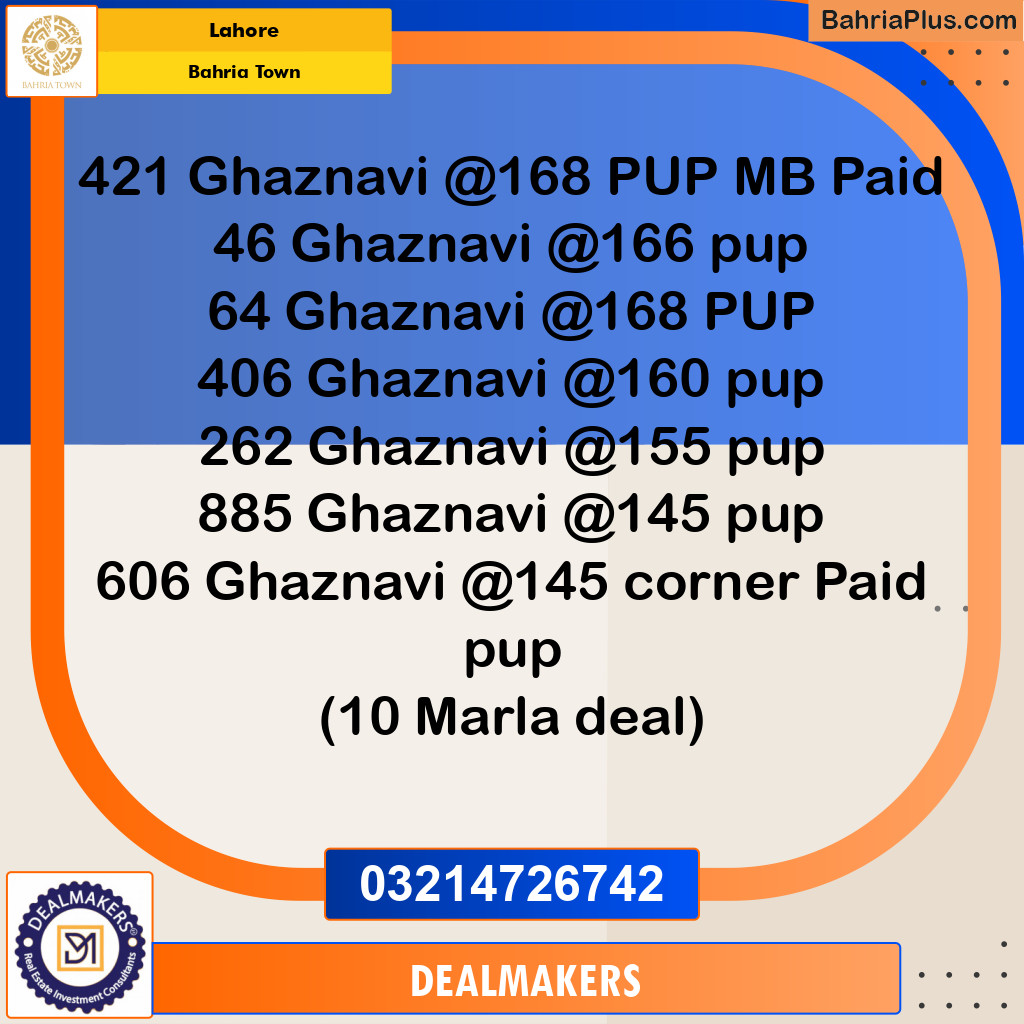 Residential Plot for Sale in Bahria Town, Lahore - (BP-279546)