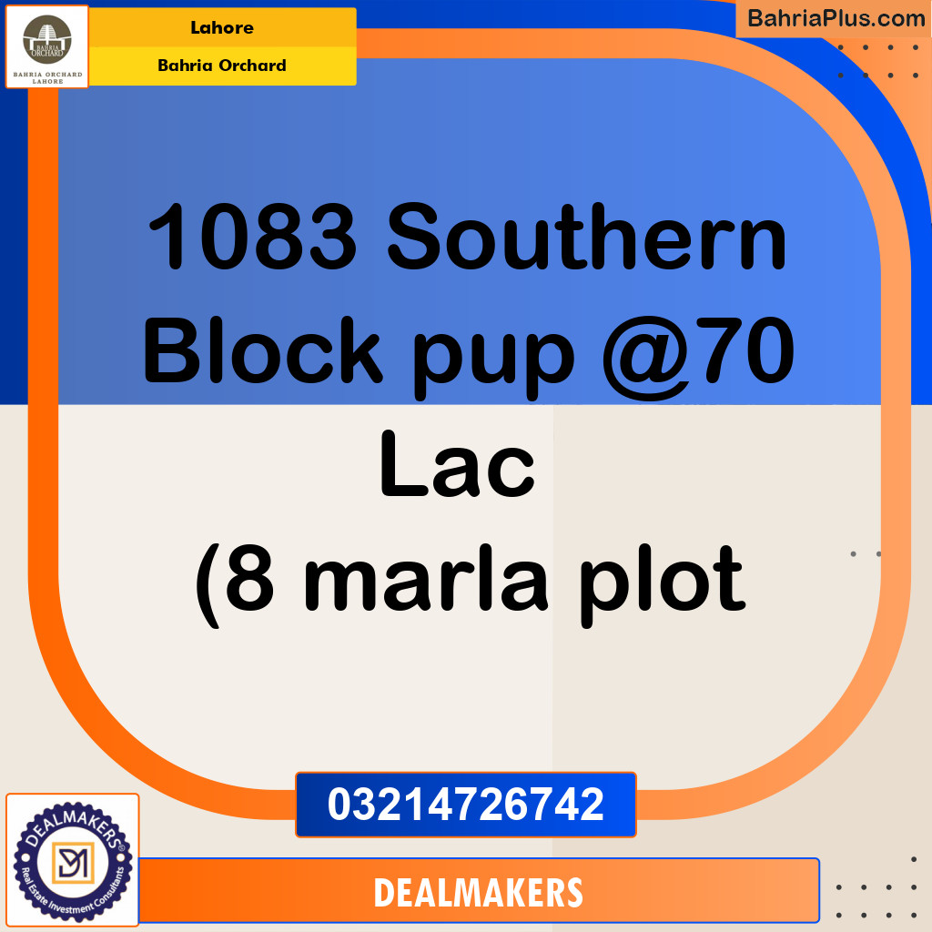 Residential Plot for Sale in Bahria Orchard, Lahore - (BP-279585)