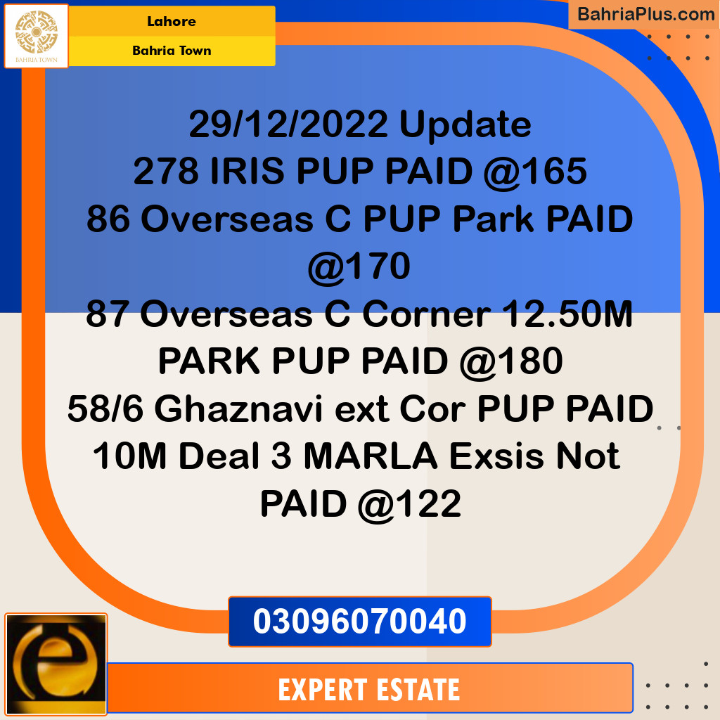10 Marla Residential Plot for Sale in Bahria Town, Lahore - (BP-279688)