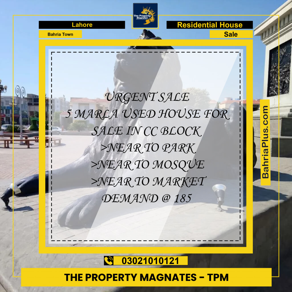 Residential House for Sale in Bahria Town, Lahore - (BP-279775)