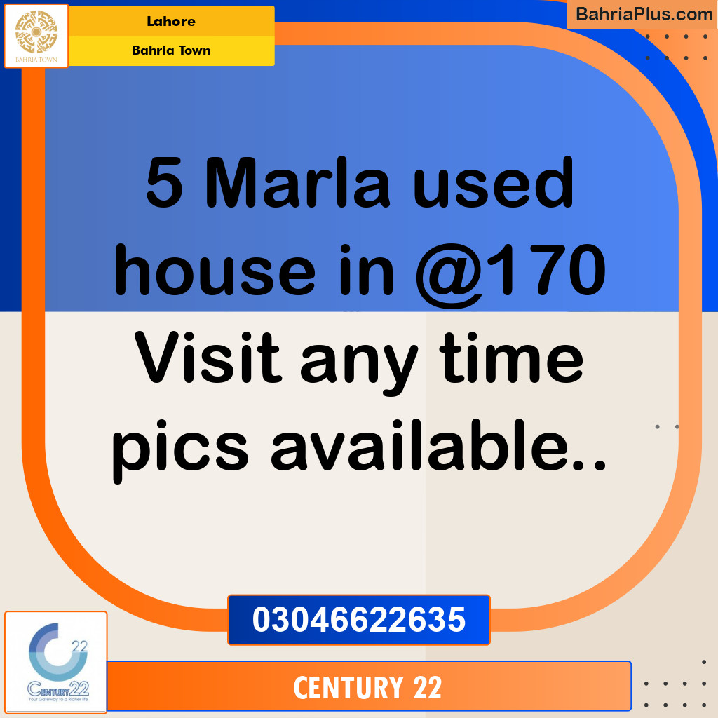 5 Marla Residential House for Sale in Bahria Town, Lahore - (BP-279784)