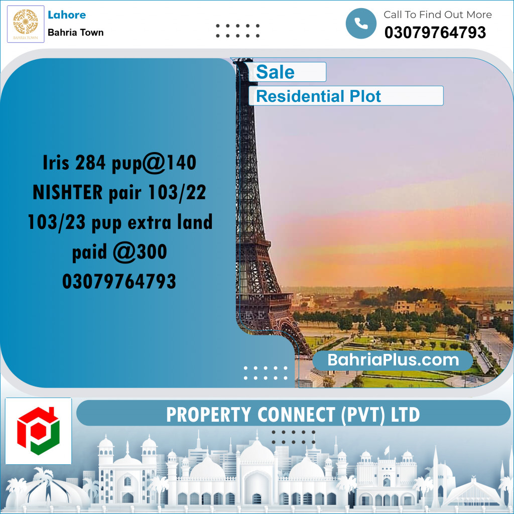 Residential Plot for Sale in Bahria Town, Lahore - (BP-279805)