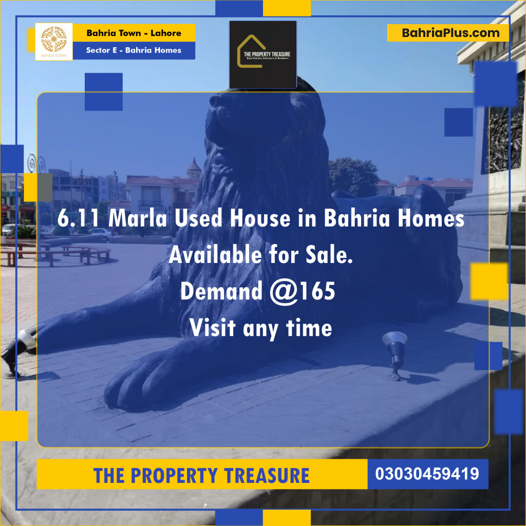 6 Marla Residential House for Sale in Sector E - Bahria Homes -  Bahria Town, Lahore - (BP-279813)