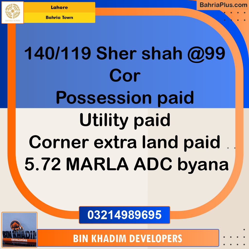 Residential Plot for Sale in Bahria Town, Lahore - (BP-280154)